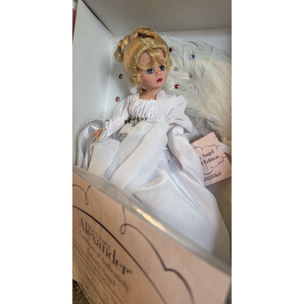Vintage Madame Alexander Doll Liberty Angel w Feather Jeweled Wings 306 of 800